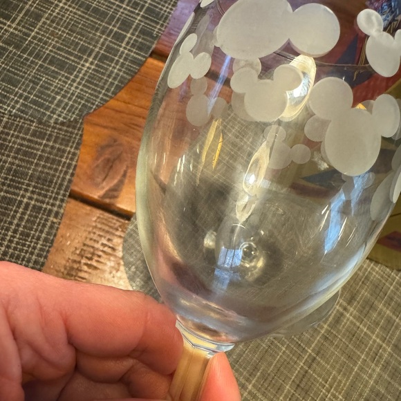 Disney Mickey Mouse Wine Glasses Frosted Ears (set of 2) - Picture 3 of 7